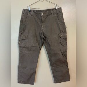 Carhartt Men’s Relaxed Fit Ripstop Double Knee Work Pants Cargo Gray Sz 40/30